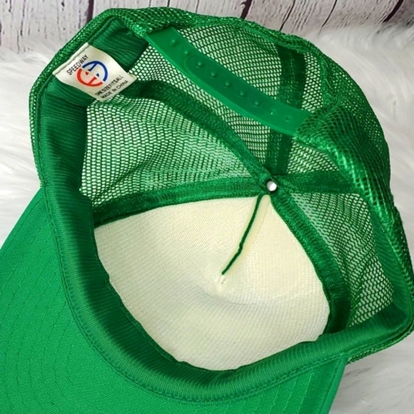 Vintage 90s Mechanic ProLube Indiana Green Mesh Snapback Trucker Hat Adjustable - Picture 12 of 12